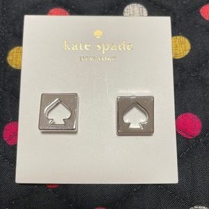 Kate Spade logo earrings